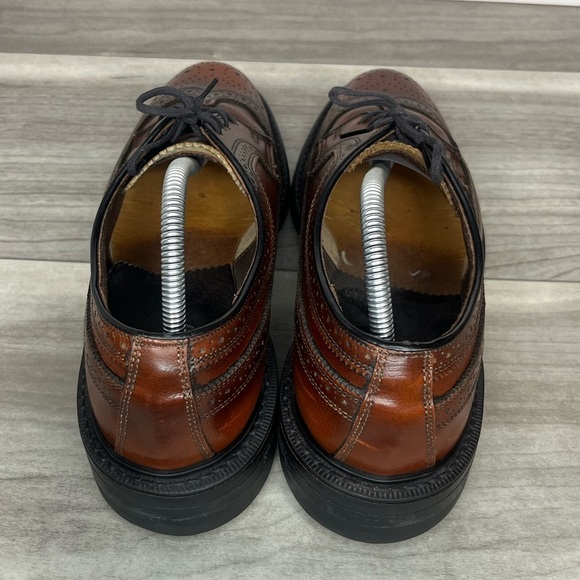 Vintage Leather Stafford Imperial Biltrite USA Wingtip Dress Shoes Mens 8.5 - Picture 5 of 10